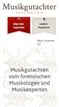 Mobile Screenshot of musikgutachter.de