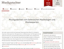 Tablet Screenshot of musikgutachter.de